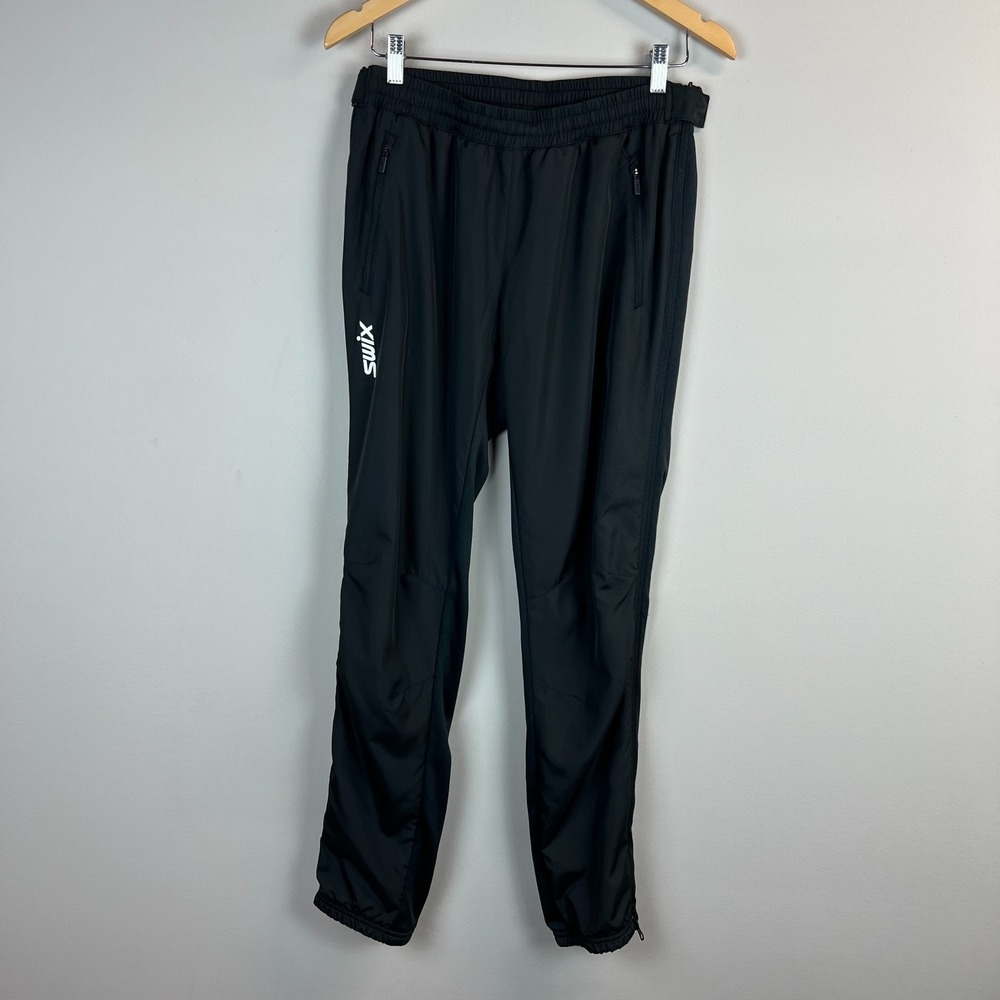 Swix UniversalX Pants Womens XL Black Cross Country Ski Zip Wind Water Resistant
